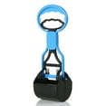 thumbnail image 2 of Ovzne Dog Cat Pet Pooper Scooper Jaw Poop Scoop Clean Pick Up Waste Long Handle Blue, 2 of 6