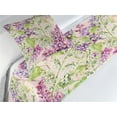 thumbnail image 3 of Nature Bed Runner Set, Lilac Flowers Leaves Watercolor Floral Art on Plain Backdrop, Decorative Bedding Scarf & a Pillow Sham for Hotels Homes, Twin, Pistachio Green and Pale Pink, by Ambesonne, 3 of 3