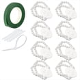 thumbnail image 1 of Banda de Pulsera con Ramillete 8 Piezas de Pulseras con Ramillete de Muñeca, Pulseras Elásticas para Fiesta de Boda, Fiesta de Graduación, Ramillete de Muñeca DIY, Perla, 1 of 5