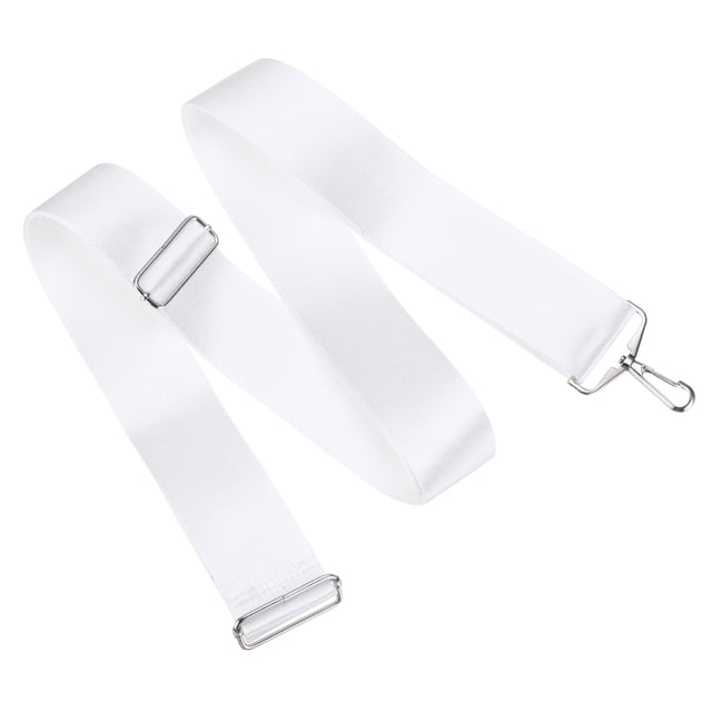 Unique Bargains Tennis Net Center Strap 2"x7.2', Nylon Net Adjuster Adjustable Height Tennis Net Strap with Buckle, White