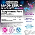 thumbnail image 2 of Magnesium Glycinate Supplement - 100% Chelated & Purified - for Calm, Sleep Support, Heart Health, Muscles & Bone Strength - Best Absorption Magnesium Glycinate Capsules, Bottled in USA - 60 Tablets, 2 of 9