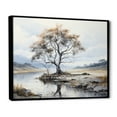 thumbnail image 2 of Designart "Grey Brown Minimalism quintessence Of Calm" Minimalism Floater Framed Canvas Art Print, 2 of 7