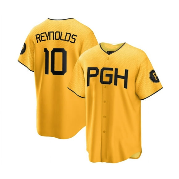 Maillot de Baseball Homme Pittsburgh Pirates REYNOLDS 10 REYNOLDS 10 HAYES 13 Réplique Nom du Joueur Jersey