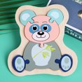 thumbnail image 3 of Gwong Juguete Juguete Juguete Ecológico Patrón de dibujos animados Madera 3D Emparejamiento Jigsaw Puzzle Juguete para niños Gwong 30012168, 3 of 6