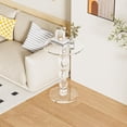 thumbnail image 4 of VDGPWA 16" Modern Acrylic Side Table, Clear Round Martini Table for Living Room, Bedroom, 4 of 6