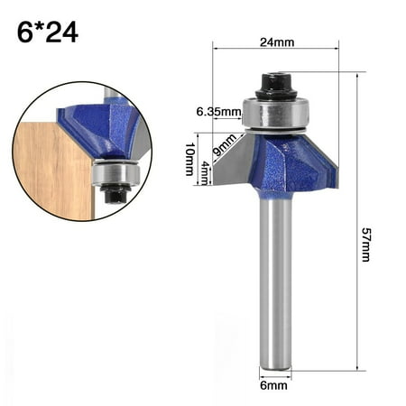 

BAMILL 1PC 6mm Shank 45 Degree Chamfer Router Bit Edge Forming Bevel Milling Cutter