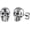 Skull, variant on Skull Earring for Men Women Stainless Steel Lightweight Gothic Punk Piercing Splicing Skull Stud Earrings Halloween Jewelry