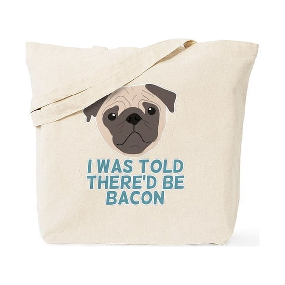 CafePress - I Was Told There'd Be Bacon Tote Bag - Unisex Canvas Tote Bag, Beige, 1-Piece