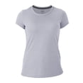 thumbnail image 1 of Playera Fruit Of The Loom para Mujer, Cuello Redondo Manga Corta Jaspe Claro Gris Talla CH, 1 of 4