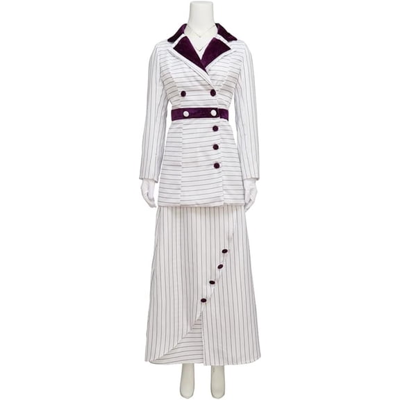 Rose Dress Rose Dewitt Bukater Purple Stripes Dress Outfuit for Women
