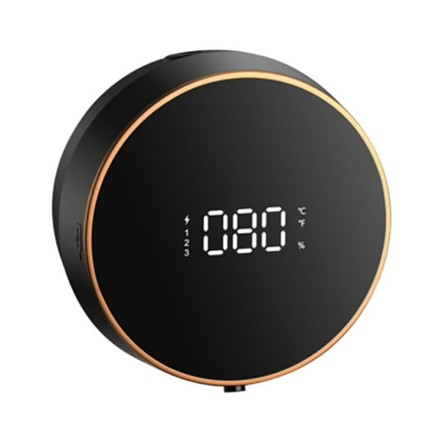 Dispensador de jabón sin contacto, desinfectante de manos, pantalla LED, 300 ml/10,58 oz, eléctrico Negro