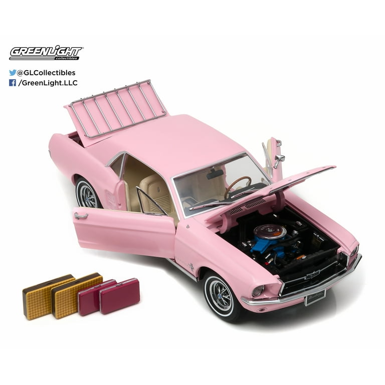 1967 Ford Pink Mustang Toy Car 1967 Ford Mustang Coupe Pink With