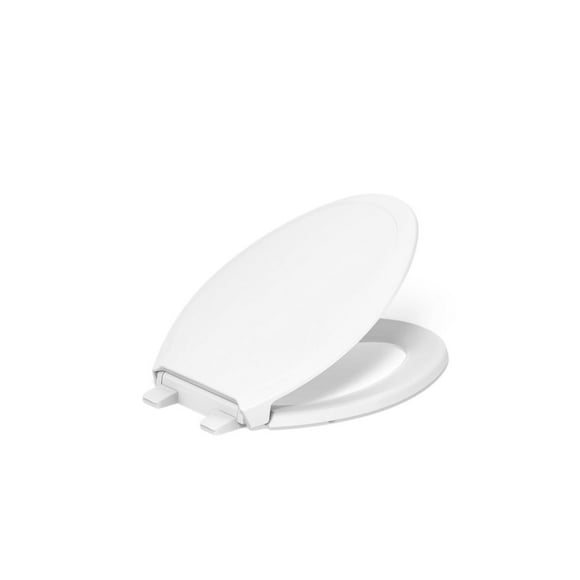 KOHLER RUTLEDGE® NIGHTLIGHT Elongated Toilet Seat, White, Grip-Tight Installation, Quiet Close Seat Prevents Slamming