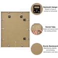 thumbnail image 6 of decorUhome 16x20 Picture Frame for Wall, Plexiglass, Displays Poster 11x14 with Mat or 16x20 without Mat, PVC Frame Material, Horizontal or Vertical Hanging, White, 6 of 10