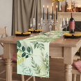 thumbnail image 2 of Table Runners 36 Inches Long Dress Scarves, Green Blue Leaves Farmhouse Kitchen/Dining Table Runner, Short Coffee Tablerunners, Summer Botanical Farmhouse Watercolor Leaf 13x36 Inch, 2 of 9