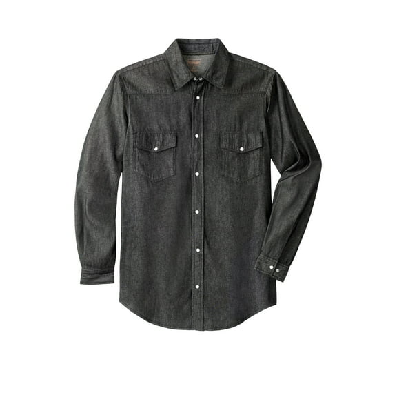 Boulder Creek By Kingsize Men's Big & Tall Western Snap Front Shirt