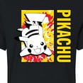 thumbnail image 3 of Pokémon - Tie Dye Pikachu - Juniors Cropped Cotton Blend T-Shirt, 3 of 5