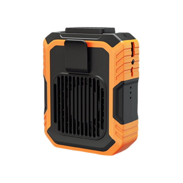 Seitruly Fan recargable portátil con la mini fan portátil del ABS del cuello del viaje de 3 opciones de la velocidad para al aire libre Electrónica naranja