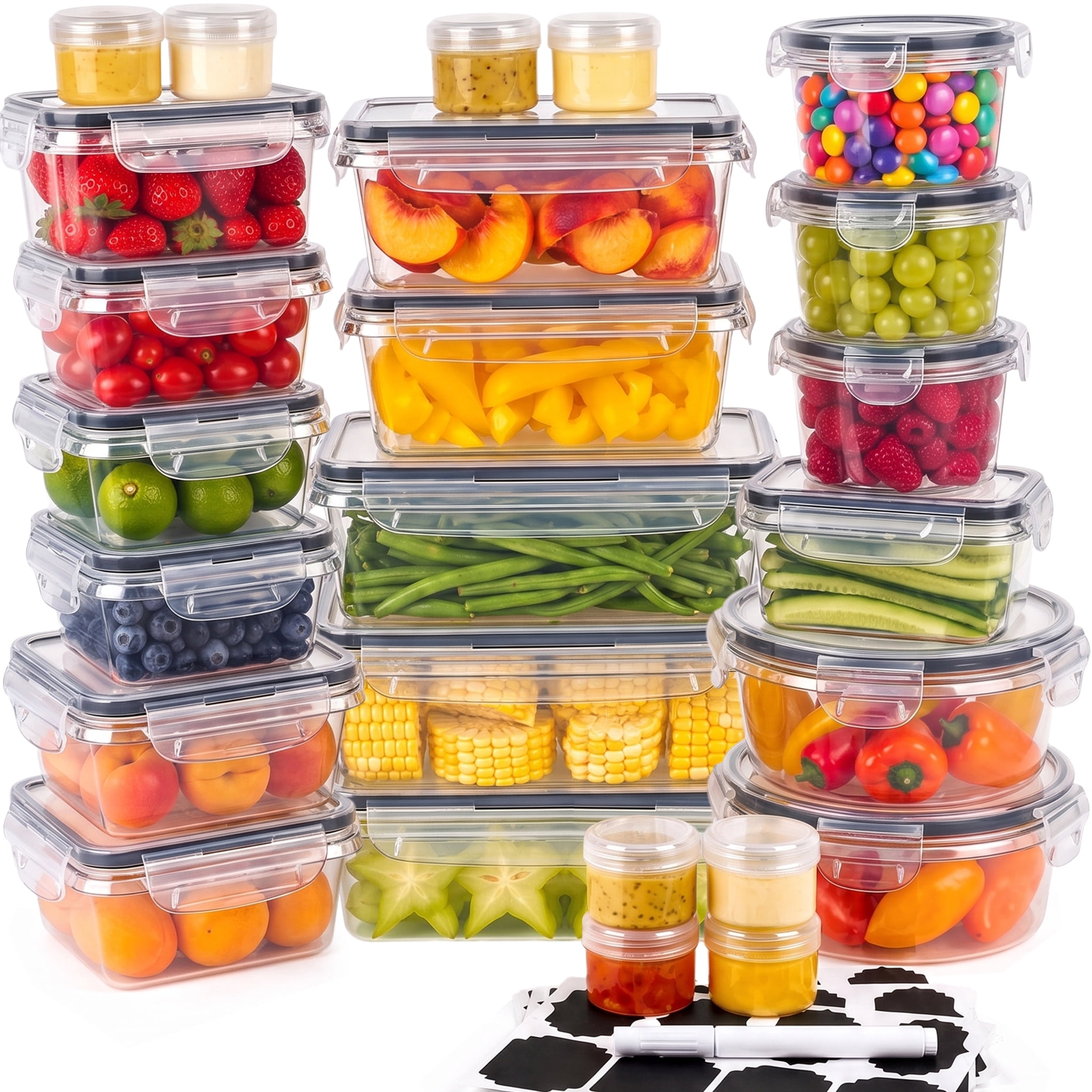 TAIMASI 50-Piece Food Storage Container Set with Lids photo 1