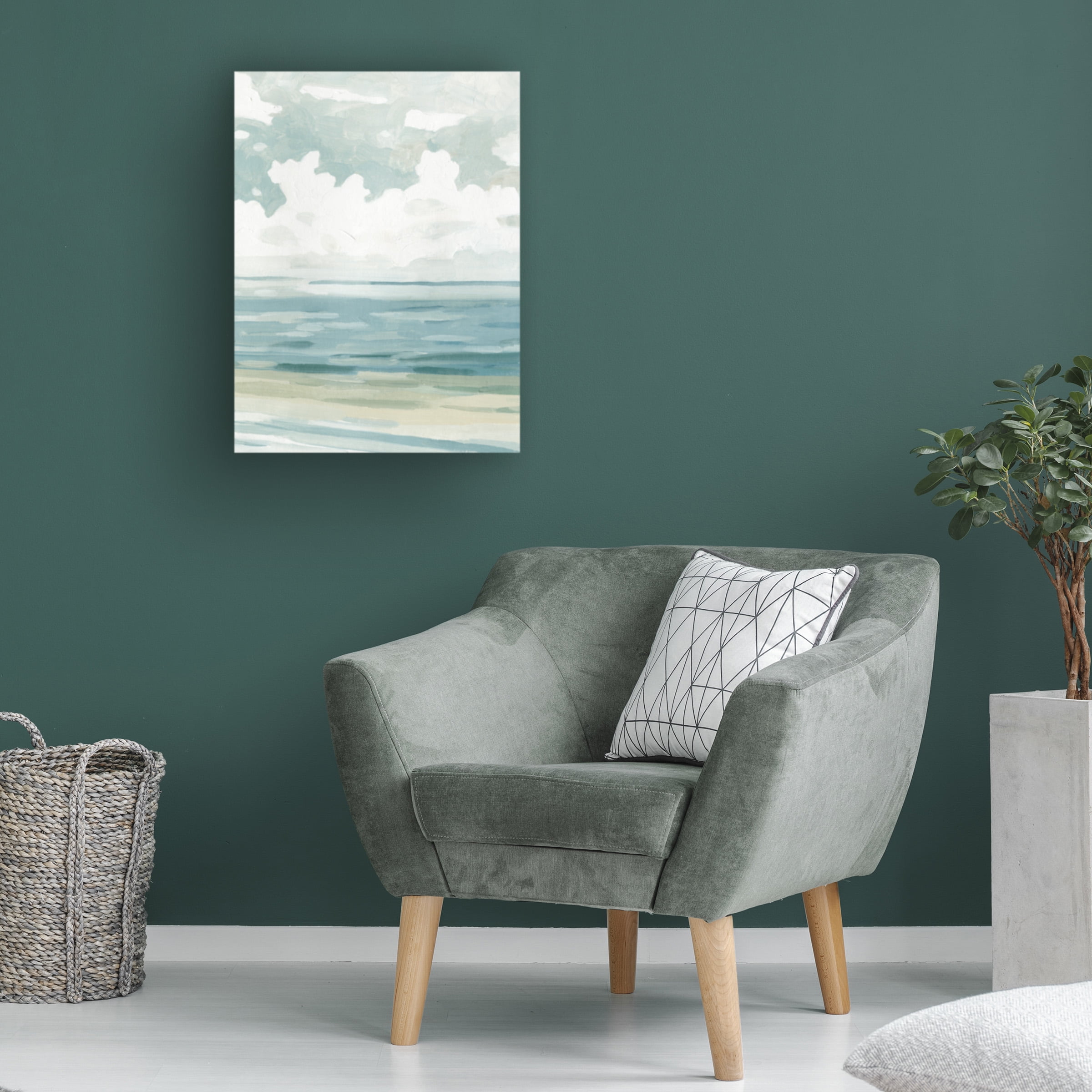 Emma Caroline 'Soft Pastel Seascape II' Canvas Art