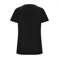 thumbnail image 3 of Camisetas de Cuello Redondo Impreso Gradiente de las Mujeres, Manga Corta Casual Top para el Uso Diario, 3 of 5