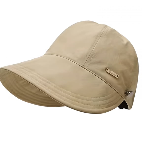 TELOLY UPF 50 Womens Sun Hat UV Protection Hiking Fishing Hats Wide Brim Hat Adjustable Ponytail Packable Sun Cap