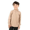 thumbnail image 2 of Leveret Boys Long Sleeve Cotton Polo Shirt Beige 10 Year, 2 of 4