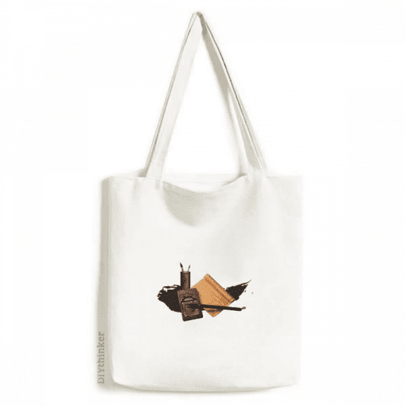 Splatter Chinese Essence Unrestrained Tote Canvas Bag Shopping Satchel Casual Handbag