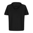 thumbnail image 5 of ameIAEA Men Short Sleeve Hoodies Summer Casual Drawstring Pullover Sweatshirts with Pocket, 5 of 6