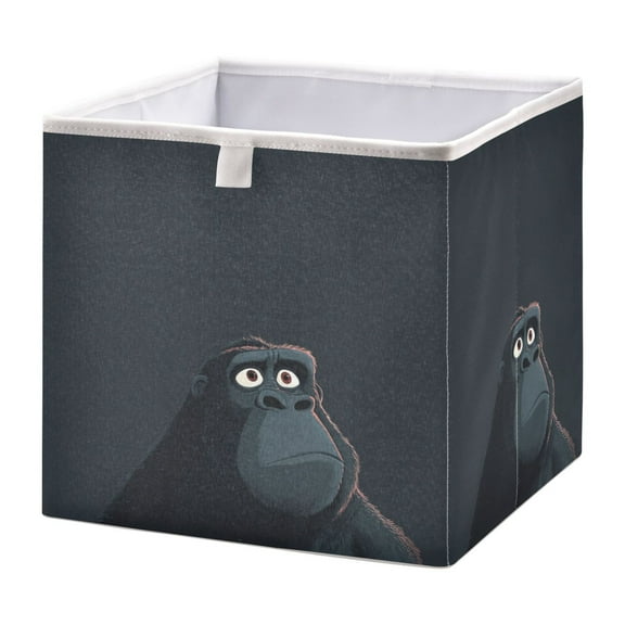 Fabric Open Basket Bins Foldable Storage Basket 2 Size Avliable A Gorilla