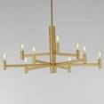 thumbnail image 5 of 21369NAB Maxim Lighting Emana - 9 Light Chandelier-15.5 Inches Tall and 33.5 Inches Wide-Natural Aged Brass Finish, 5 of 5