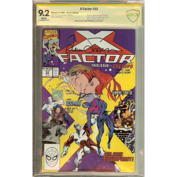 X-Factor #53 CBCS Not CGC 9.2 Signed Simonson X-Men