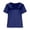 Dark Blue, variant on Womens T-Shirts Short Sleeve V Neck Silk Satin Tops Womens Casual Business T-Shirts Workout Shirts Women, Sizes S-2XL