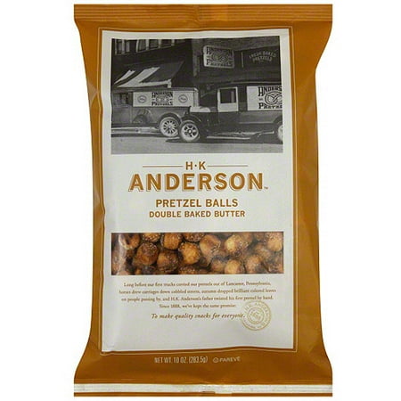 H K Anderson Double Baked Butter Pretzels Balls (Pack of 16)