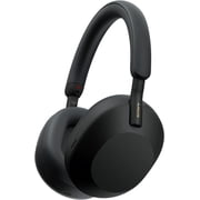 Sony WH-1000XM5 Wireless Noise Canceling Over-Ear Headphones, Black, 30-Hour Battery + Bundle (International Model)