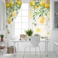 thumbnail image 5 of Fsddascl Watercolor Lemon Blackout Curtains for Bedroom/Living Room, Thermal Insulated Kitchen Curtains, Eucalyptus Leaf Fruit Yellow Flower Grommet Darkening Window Treatment Drapes 52"x63"x2, 5 of 6
