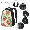 thumbnail image 3 of Disketp Frog Hold Strawberry Large Capacity Backpack Lunch Bag Pencil Case Combination 3 Piece Set for Student, 3 of 7