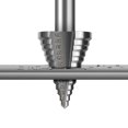 thumbnail image 3 of Taladro de escalera con escalones, vástago redondo, taladro de flauta recta, herramientas de corte de madera y Metal para carpintería, máquina perforadora, 3 of 5