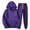 LL10-Purple, variant on Women's 2 PCS Outfits Hoodies and Sweatpants Suit Drawstring Elastic Waist Cuffed Sweatpants Sweatsuits Long Sleeve Pullover Jogger Sets with Pocket