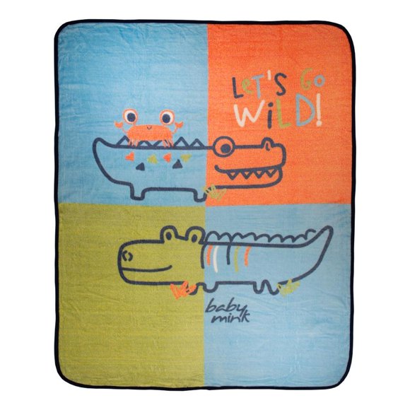 Edredón cunero Baby Mink Cunero Ligero Estampado Azul