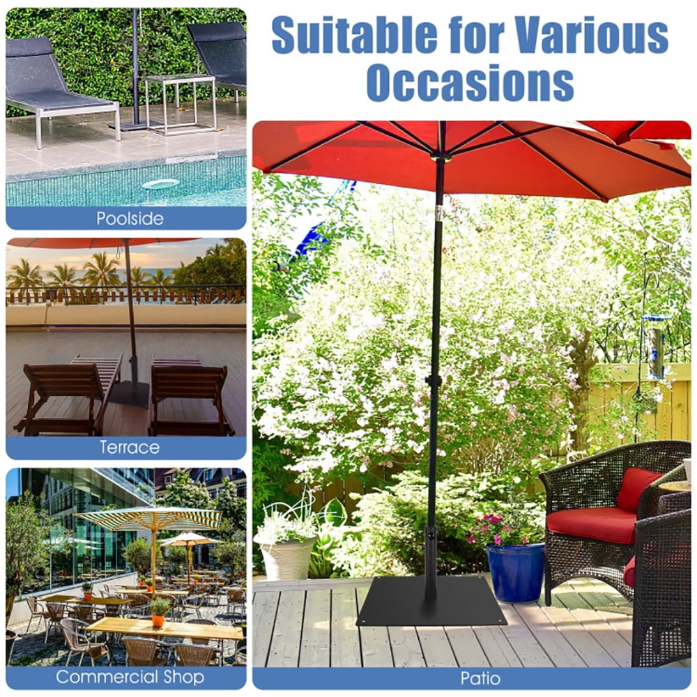 Aimee Lii 20 Inches Patio Umbrella Base with 4 Adjustable Footpads, Patio Umbrella Stand Aimee Lii 20 Inches Patio Umbrella Base with 4 Adjustable Footpads, Patio Umbrella Stand