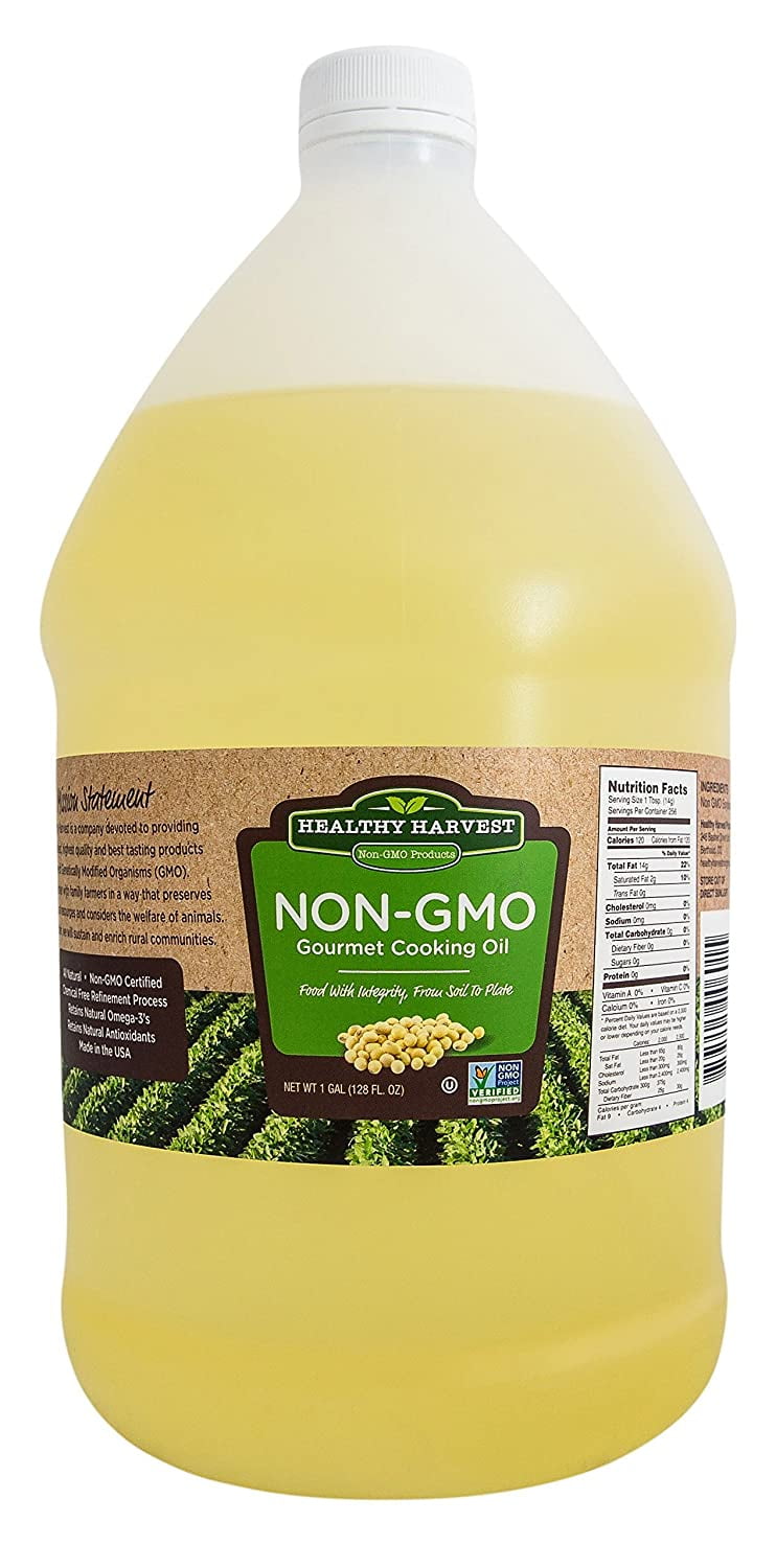 Healthy Harvest NonGMO Gourmet Soybean Cooking Oil Healthy Cooking Oil for Cooking, Baking
