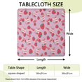 thumbnail image 2 of Strawberry Plants Fruit Milk Box Square Fitted Tablecloth with Elastic Edge,Square Table Cover,Washable Elastic Table Cover for Home Kitchen Party Decor 36"x36", 2 of 6