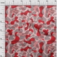 thumbnail image 3 of oneOone Cotton Poplin Twill Red Fabric Abstract Dress Material Fabric Print Fabric By The Yard 56 Inch Wide, 3 of 5