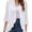 white, variant on SOMER Women’s Cardigan 3/4 Sleeve Casual Open Front Loose Fit Lightweight Cardigan for Spring and Summer,2026 White Black
