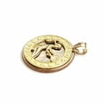 thumbnail image 6 of New 10k yellow Gold round Virgo zodiac sign Pendant charm astrology jewelry 2.3g, 6 of 12