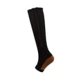 thumbnail image 2 of Compression Socks Womens 15-25 MmHg Compression Socks Long Compression Socks Travel Stockings Support Stockings For Varicose Veins Edema Flight Sports Travel, 2 of 4