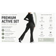 thumbnail image 6 of Apeya 2 Piece Workout Sets for Women, Yoga Set with Zip Long Sleeve Top and High Waist Elastic Bottoms, Soft Nylon Blend Activewear Multiple Colors Available for Daily Training, 6 of 7