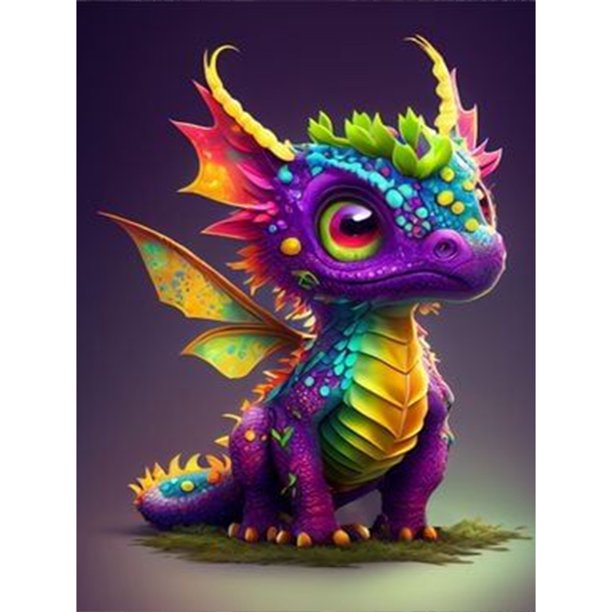 Diamond Painting 5D DIY Full Round Drill Dinosaur Kit Decoración del hogar (K225) Hugtrwg Para estrenar