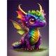 thumbnail image 1 of Diamond Painting 5D DIY Full Round Drill Dinosaur Kit Decoración del hogar (K225) Hugtrwg Para estrenar, 1 of 9